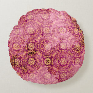 Modern Abstract Texture design Round Cushion