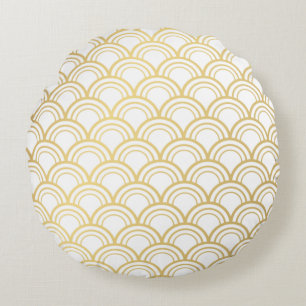 Modern Abstract Texture design Round Cushion