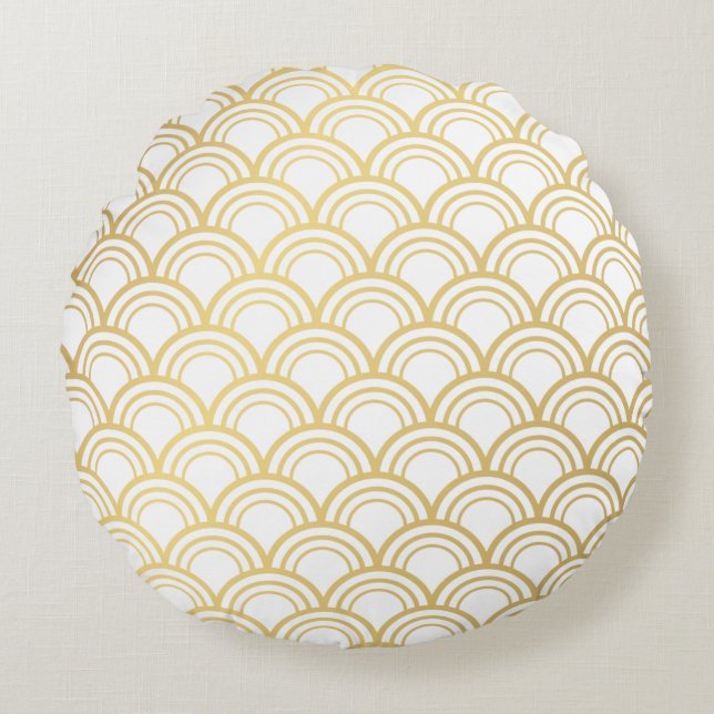 Modern Abstract Texture design Round Cushion (Front)