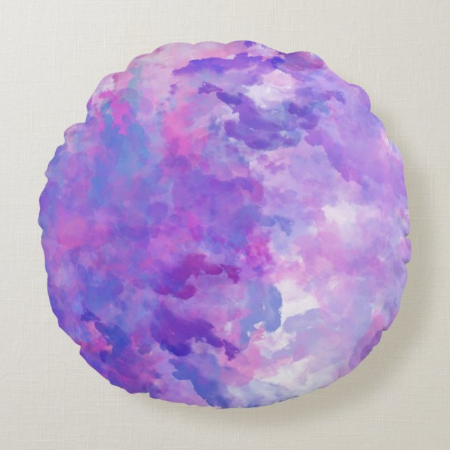 Modern Abstract Texture design Round Cushion (Front)