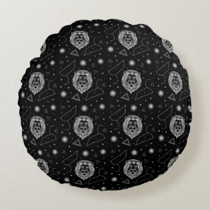 Modern Abstract Texture design Round Cushion