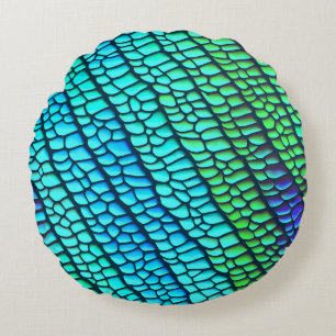Modern Abstract Texture design Round Cushion