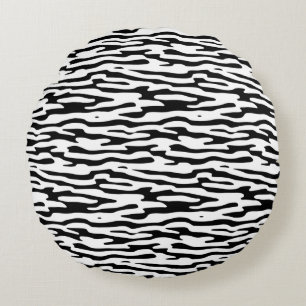 Modern Abstract Texture design Round Cushion