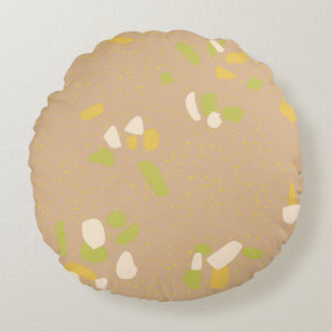 Modern Abstract Texture design Round Cushion