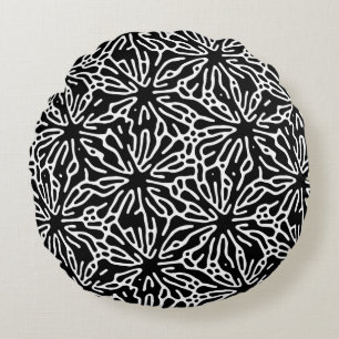 Modern Abstract Texture design Round Cushion