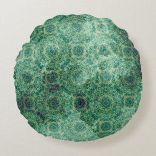 Modern Abstract Texture design Round Cushion