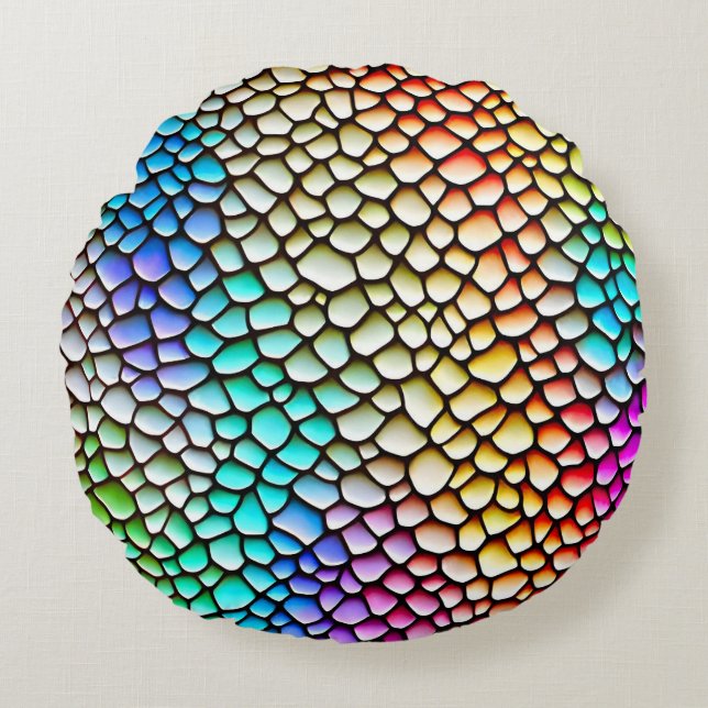 Modern Abstract Texture design Round Cushion (Front)