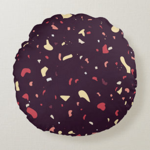 Modern Abstract Texture design Round Cushion