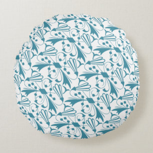 Modern Abstract Texture design Round Cushion