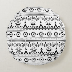 Modern Abstract Texture design Round Cushion