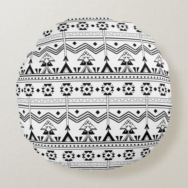 Modern Abstract Texture design Round Cushion (Front)