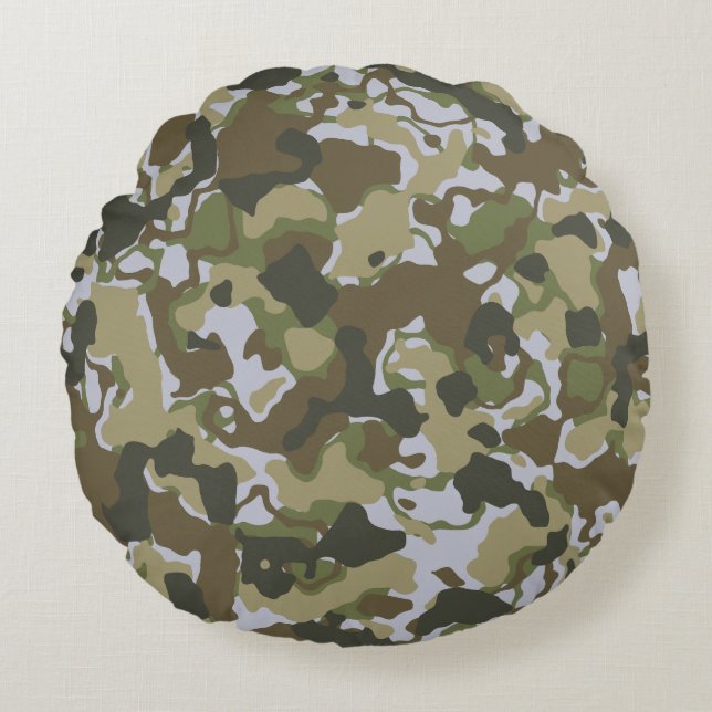 Modern Abstract Texture design Round Cushion (Front)