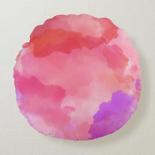 Modern Abstract Texture design Round Cushion (Front)