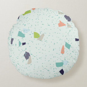 Modern Abstract Texture design Round Cushion