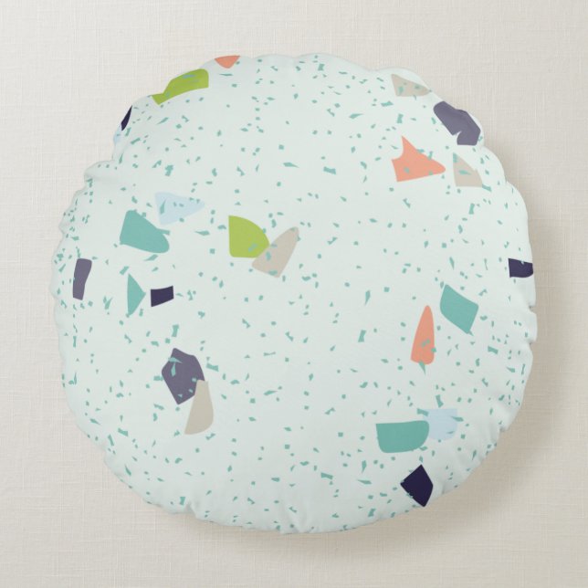 Modern Abstract Texture design Round Cushion (Front)