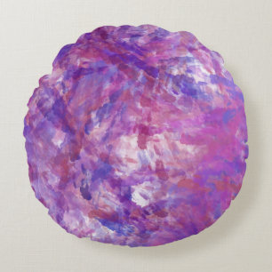 Modern Abstract Texture design Round Cushion