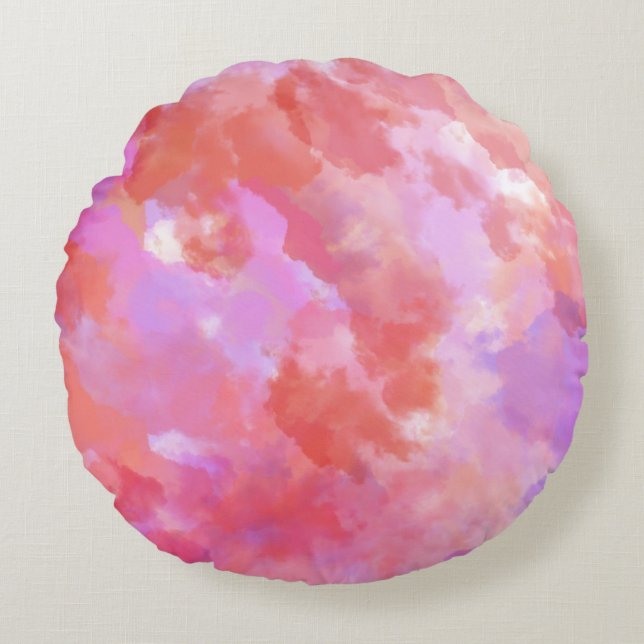Modern Abstract Texture design Round Cushion (Front)