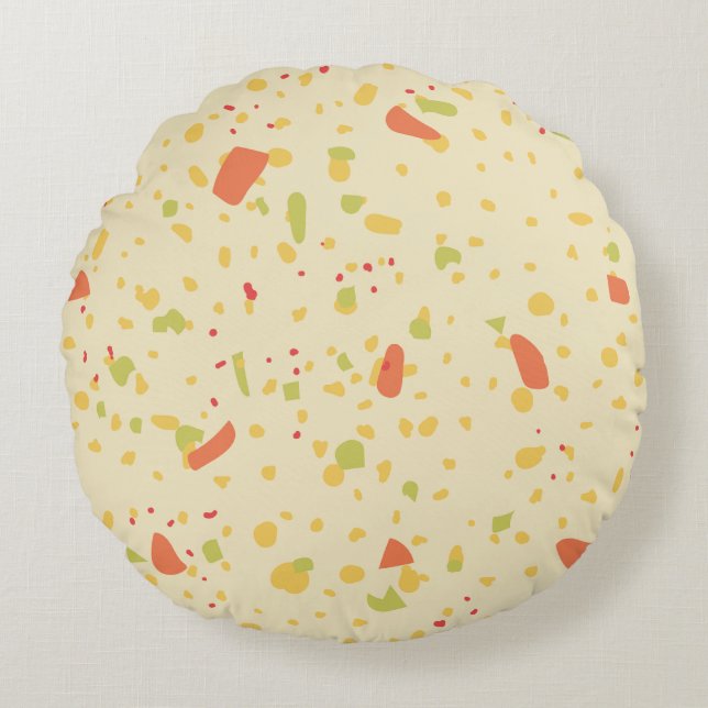 Modern Abstract Texture design Round Cushion (Front)