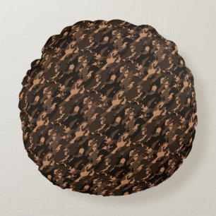 Modern Abstract Texture design Round Cushion