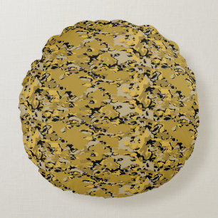 Modern Abstract Texture design Round Cushion