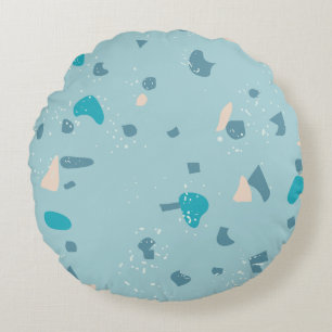 Modern Abstract Texture design Round Cushion