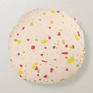 Modern Abstract Texture design Round Cushion