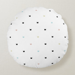 Modern Abstract Texture Round Cushion