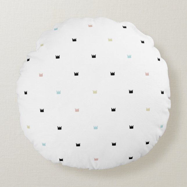 Modern Abstract Texture Round Cushion (Front)