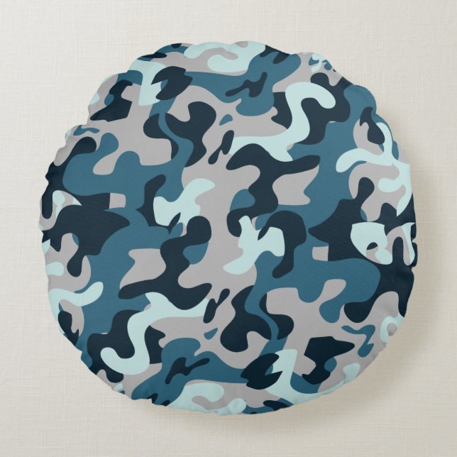 Modern Abstract Texture Round Cushion (Front)