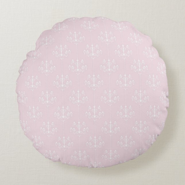 Modern Abstract Texture Round Cushion (Front)