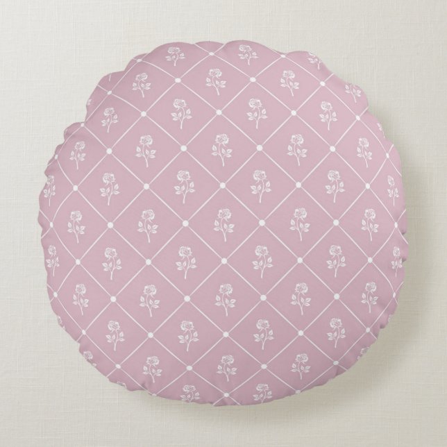 Modern Abstract Texture Round Cushion (Front)