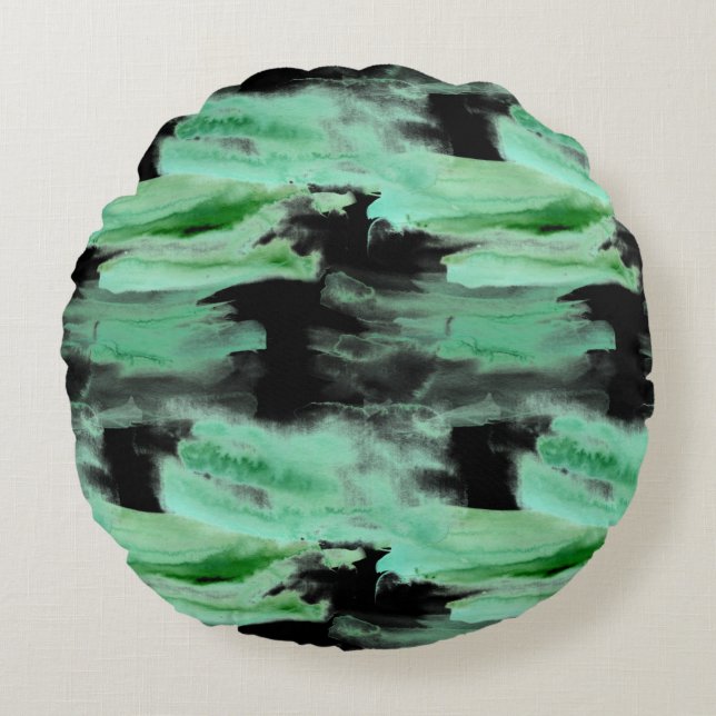 Modern Abstract Texture Round Cushion (Front)