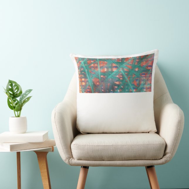 Modern Abstract Throw Pillow (Chair)