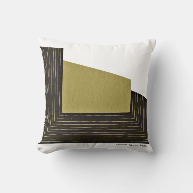 Modern Abstract Throw Pillow (Front)