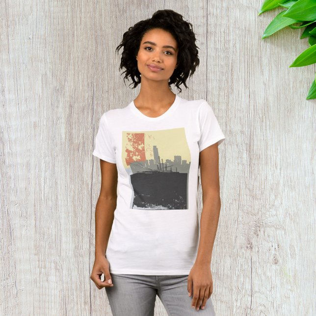Modern Abstract Urban Background Vibrant Cityscape T-Shirt (Creator Uploaded)
