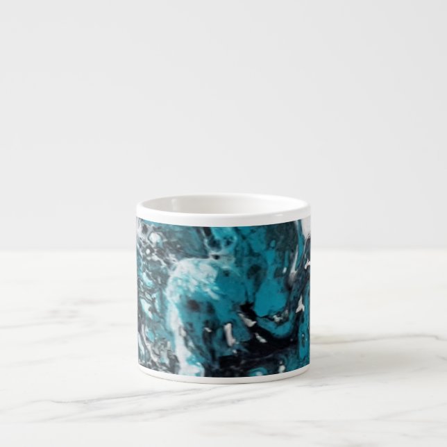 Modern abstract vawes cup (Front)