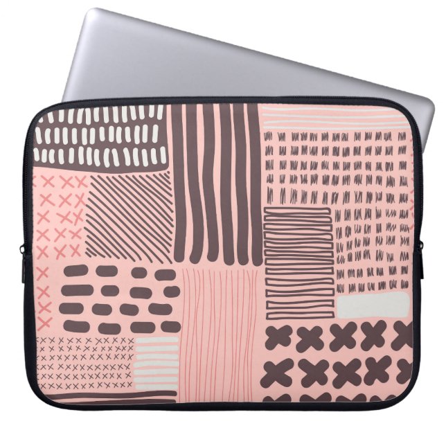 Modern abstract: vintage seamless texture. laptop sleeve (Front)