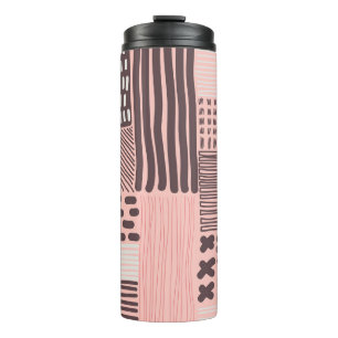 Modern abstract: vintage seamless texture. thermal tumbler