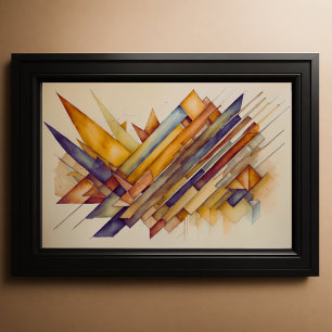 Modern Abstract Watercolor 3:2 Poster