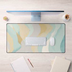 Modern Abstract Watercolor Large Laptop Computer Desk Mat