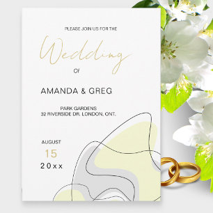 Modern Abstract Wedding Invitation