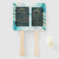"modern abstract wedding program