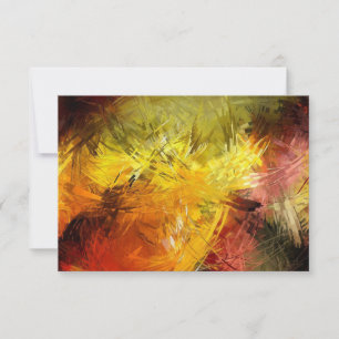 Modern Abstract Wedding RSVP Luxury Card