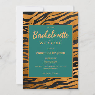 Modern Abstract Weekend Bachelorette Weekend Invitation