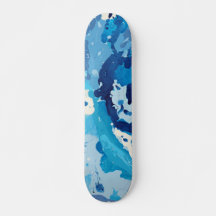 Modern abstract with pastel shades of blue ocean