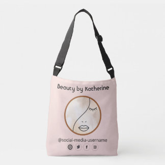 Modern Abstract Woman Beauty Face Logo  Crossbody Bag