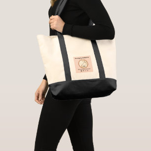 Modern Abstract Woman Beauty Face Logo  Tote Bag