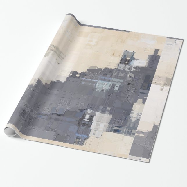 Modern Abstract Wrapping Paper (Unrolled)
