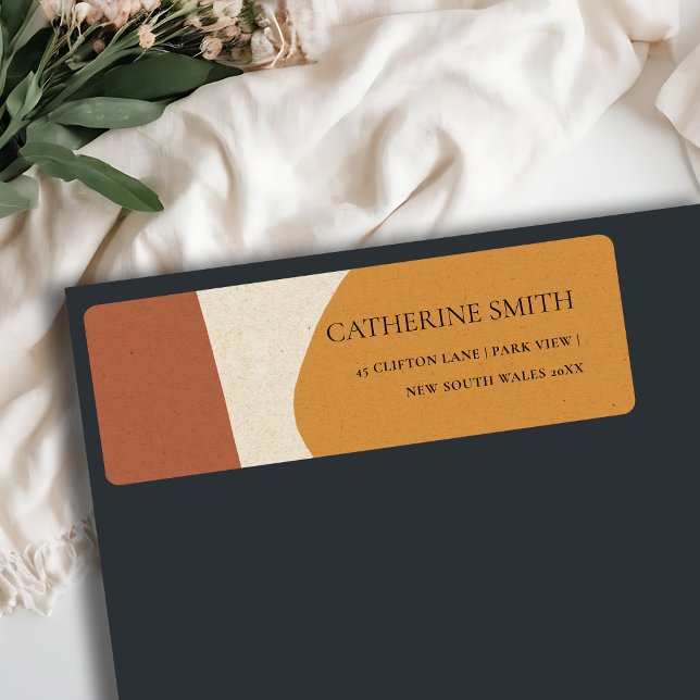 MODERN ABSTRACT YELLOW TERRACOTTA ARTISTIC ADDRESS (Creator Uploaded)