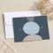 Modern Abstract Zen Stones Blue Logo Gift Card